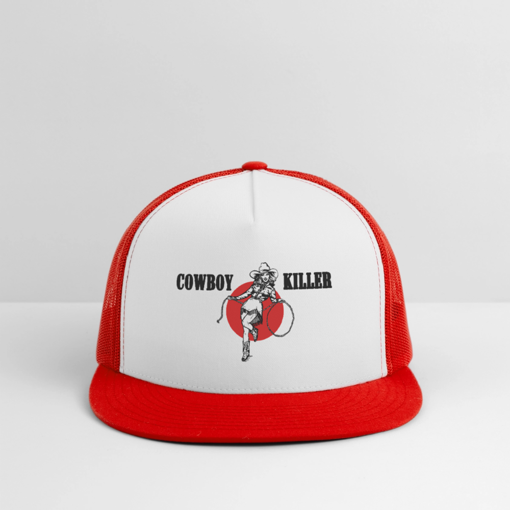 COWBOY KILLER Trucker Hat - white/red