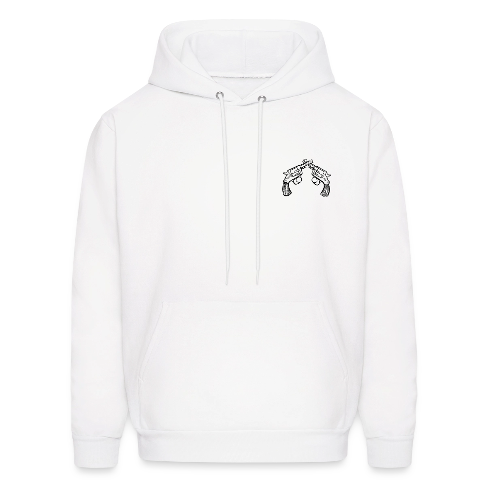 NEVER LOOK BACK Hoodie - white