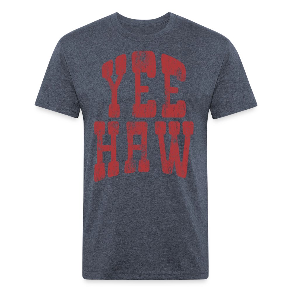 YEEHAW Fitted Tee - heather navy