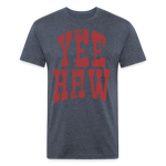 YEEHAW Fitted Tee - heather navy
