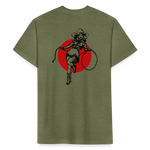 RS COWGIRL  Fitted Cotton/Poly Tee - heather military green