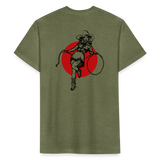 RS COWGIRL  Fitted Cotton/Poly Tee - heather military green