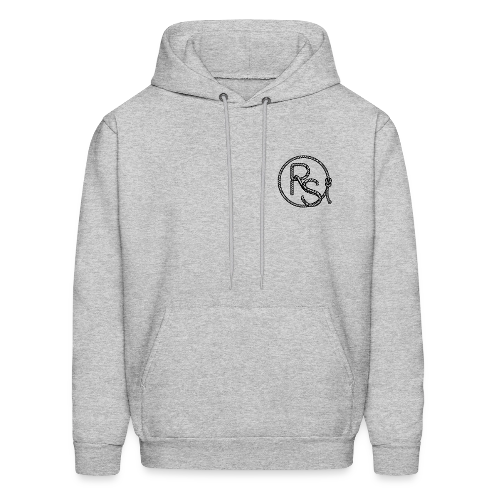 FLORAL BOOTS Hoodie - heather gray