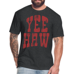 YEEHAW Fitted Tee - heather black