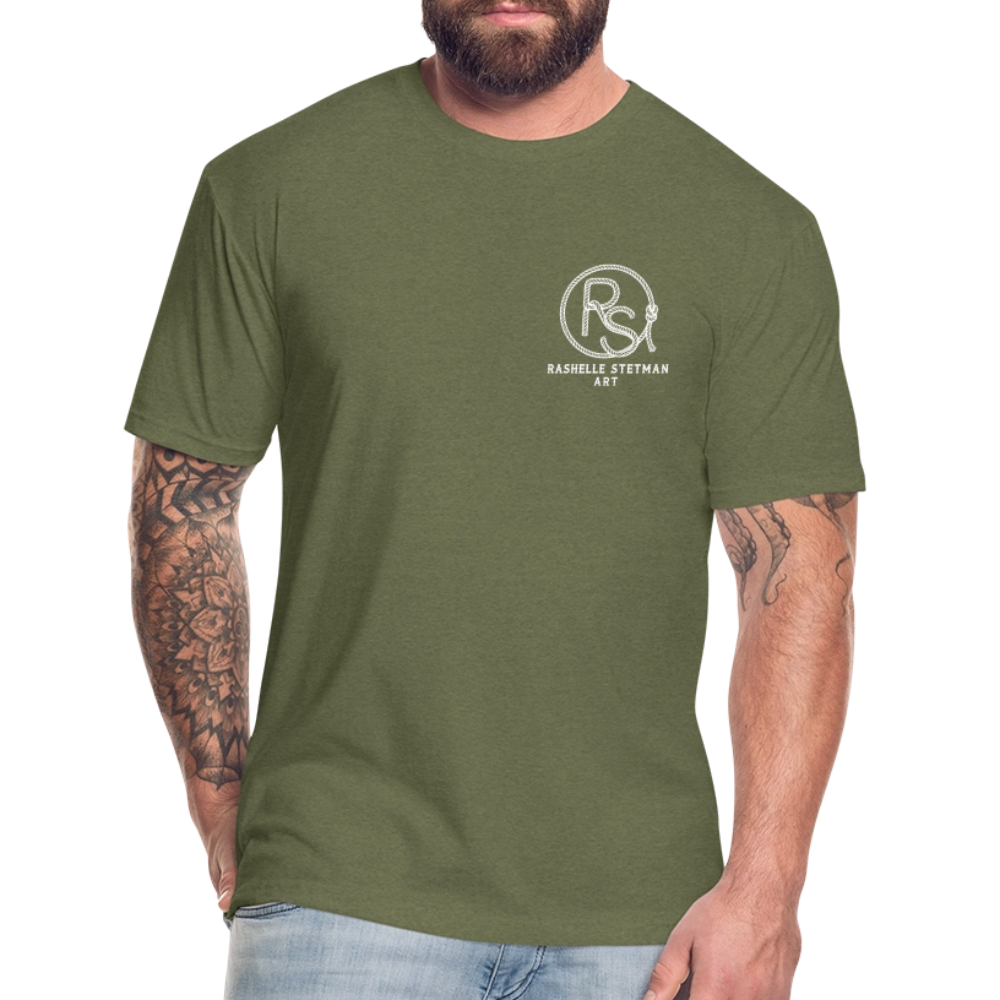 RS Fitted Tee - heather military green
