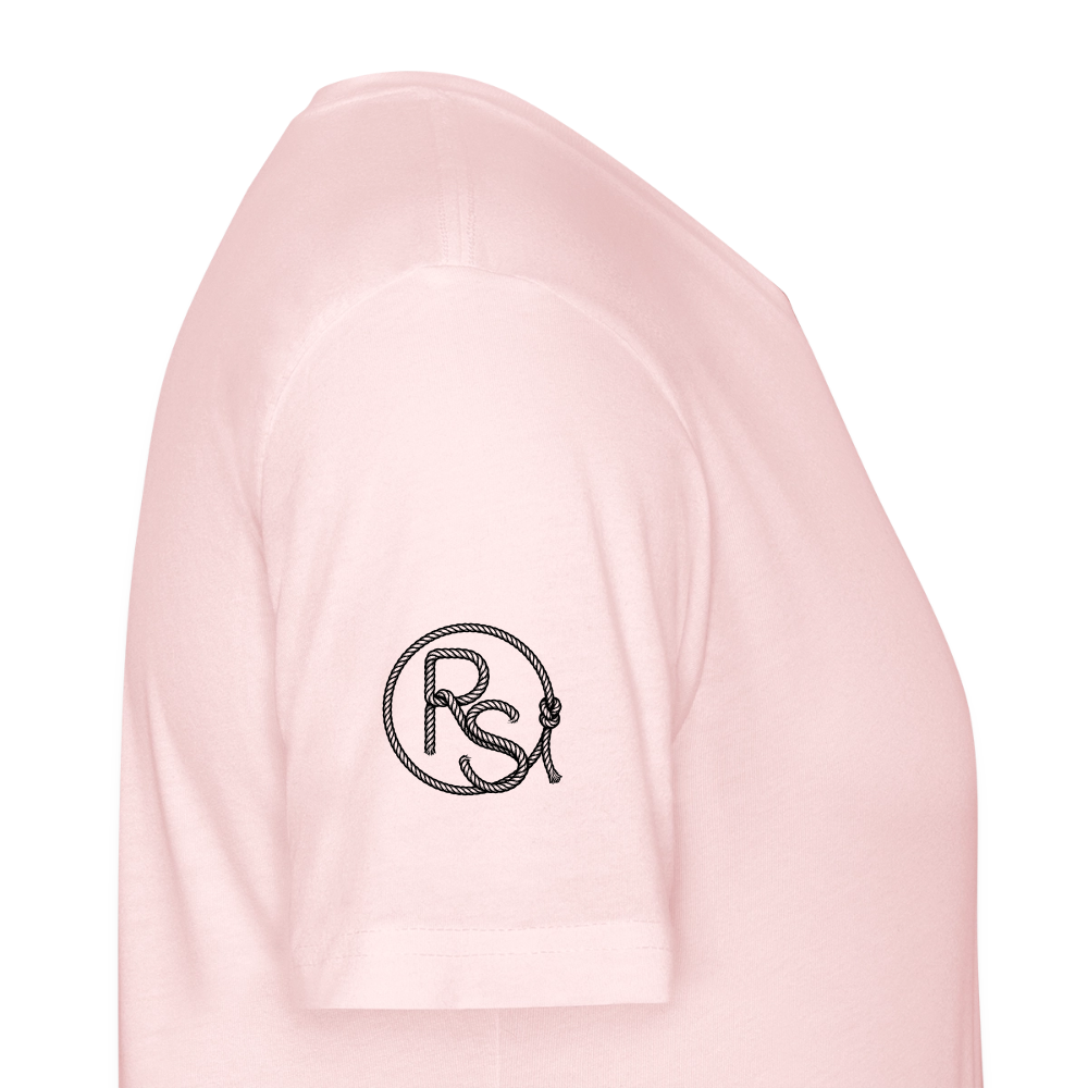 COW SKULL Fitted Tee - blush pink 