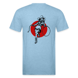 RS COWGIRL  Fitted Cotton/Poly Tee - heather blue