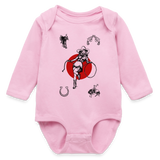 Wild Gal Long Sleeve Baby Bodysuit - light pink