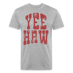 YEEHAW Fitted Tee - heather gray