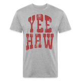 YEEHAW Fitted Tee - heather gray