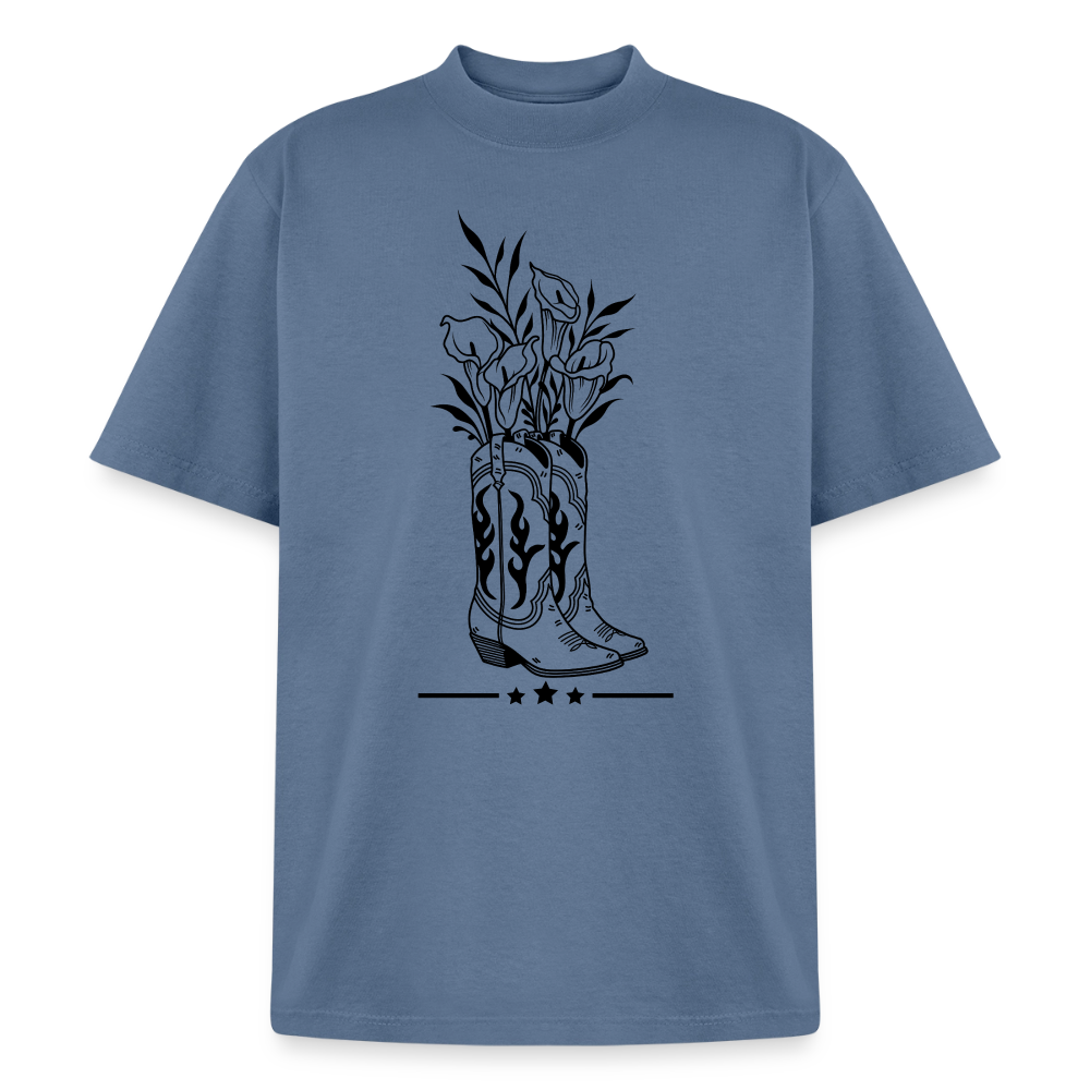 FLORAL BOOTS Heavyweight Tee - denim