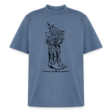 FLORAL BOOTS Heavyweight Tee - denim