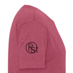 COW SKULL Fitted Tee - heather burgundy