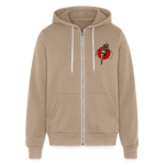 CK Unisex Full Zip Hoodie - tan