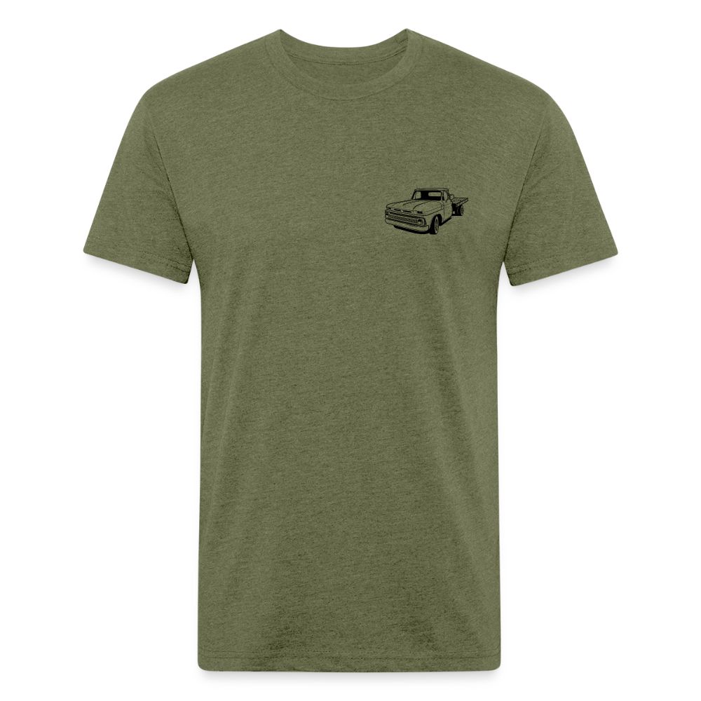 OLD BETSY Fitted Tee - heather military green