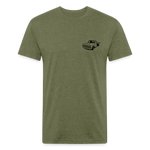 OLD BETSY Fitted Tee - heather military green