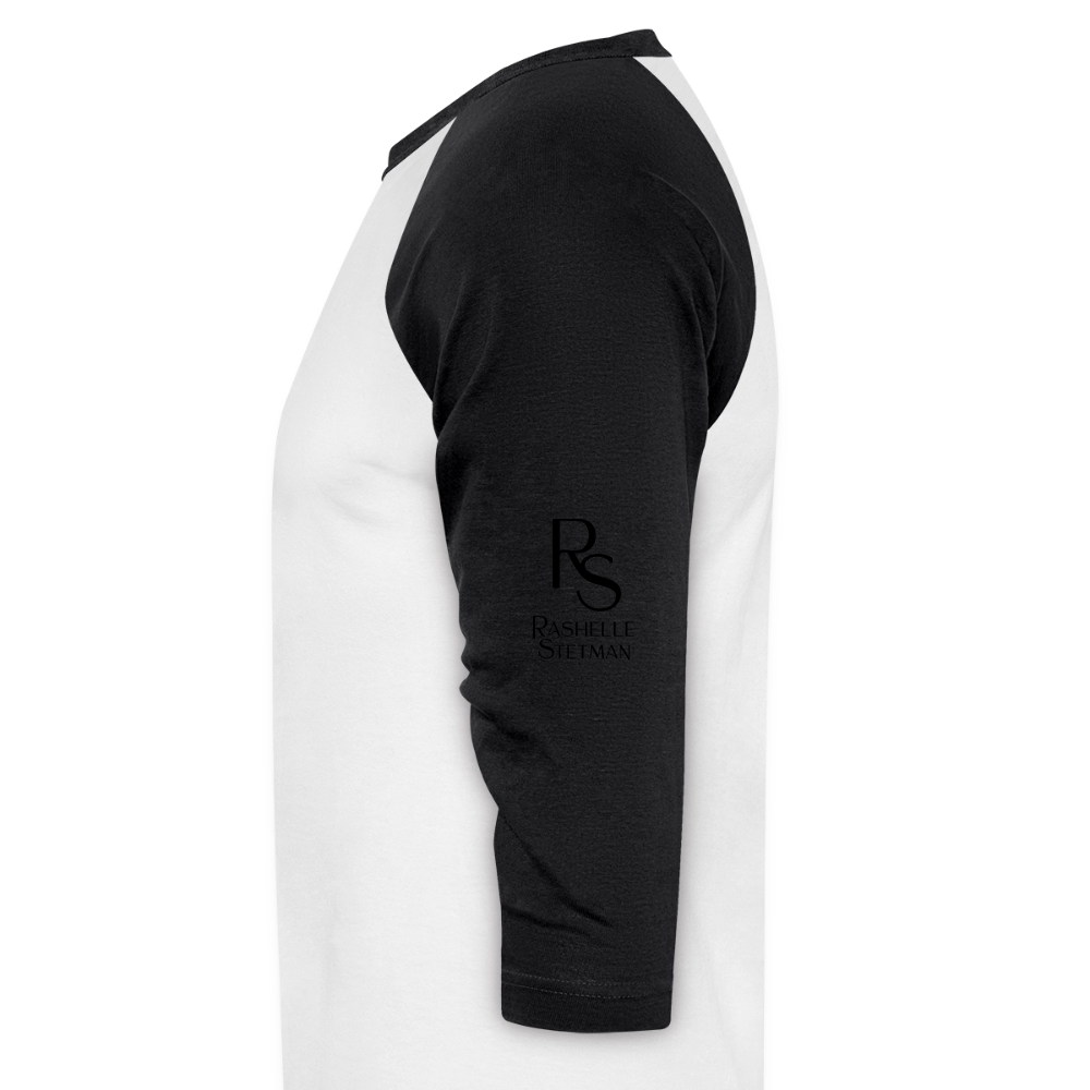 DEER SKULL Baseball Tee - white/black