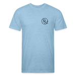 FLORAL BOOTS Fitted Tee - heather blue