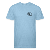 FLORAL BOOTS Fitted Tee - heather blue