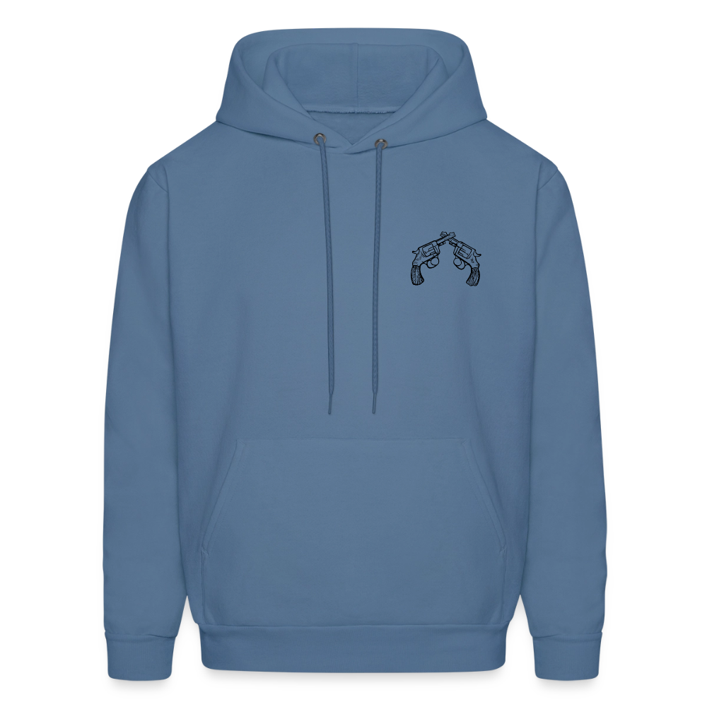 NEVER LOOK BACK Hoodie - denim blue