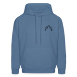 NEVER LOOK BACK Hoodie - denim blue
