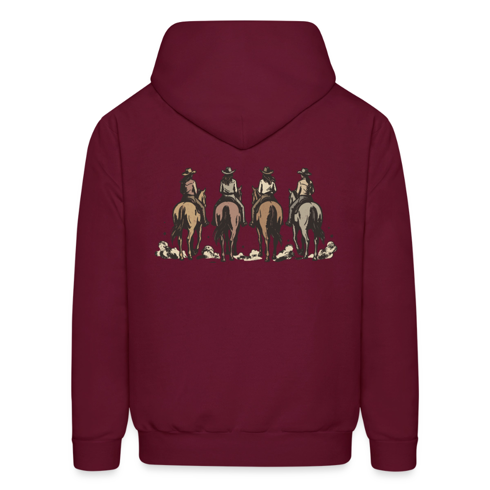 HOW 'BOUT THEM COWGIRLS Hoodie - burgundy