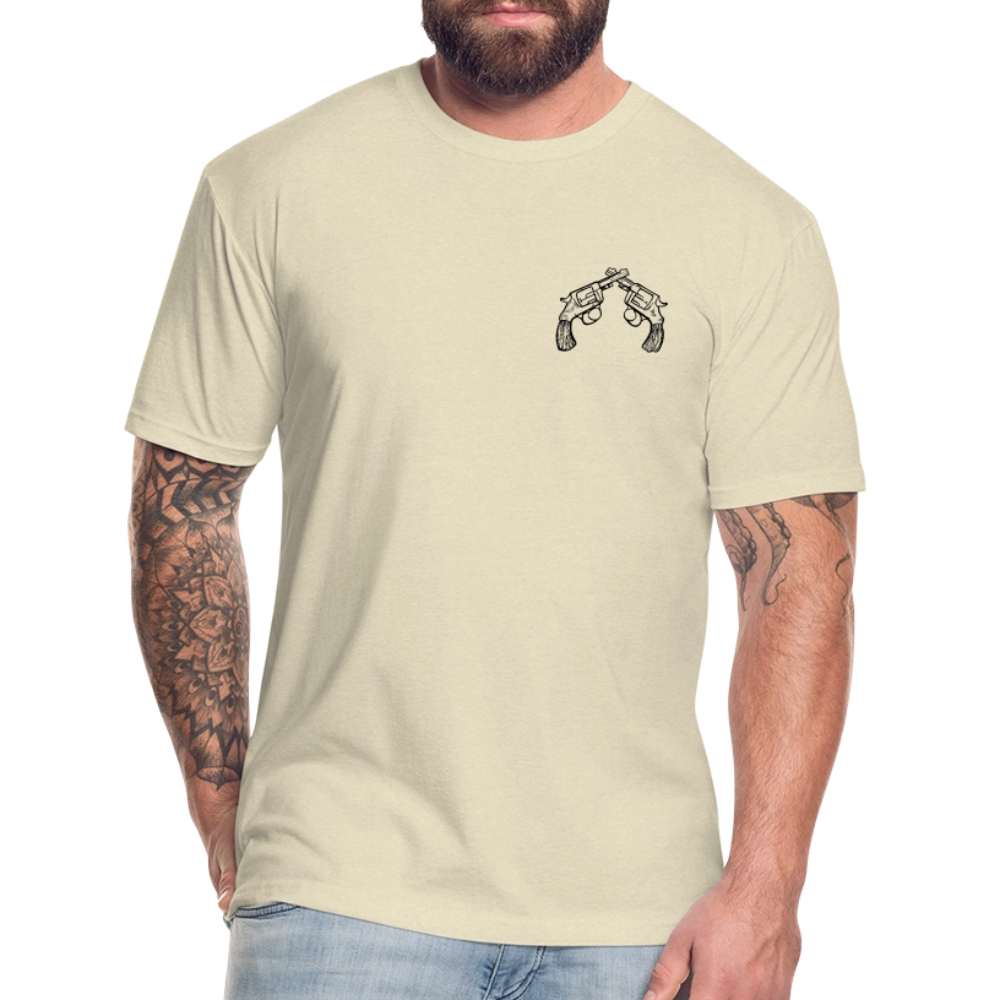 PISTOLS Fitted Tee - heather cream