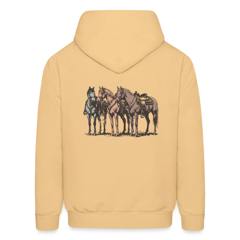 HOLD YOUR HORSES Hoodie - light gold 