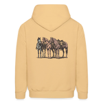HOLD YOUR HORSES Hoodie - light gold 