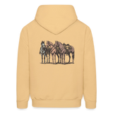 HOLD YOUR HORSES Hoodie - light gold 