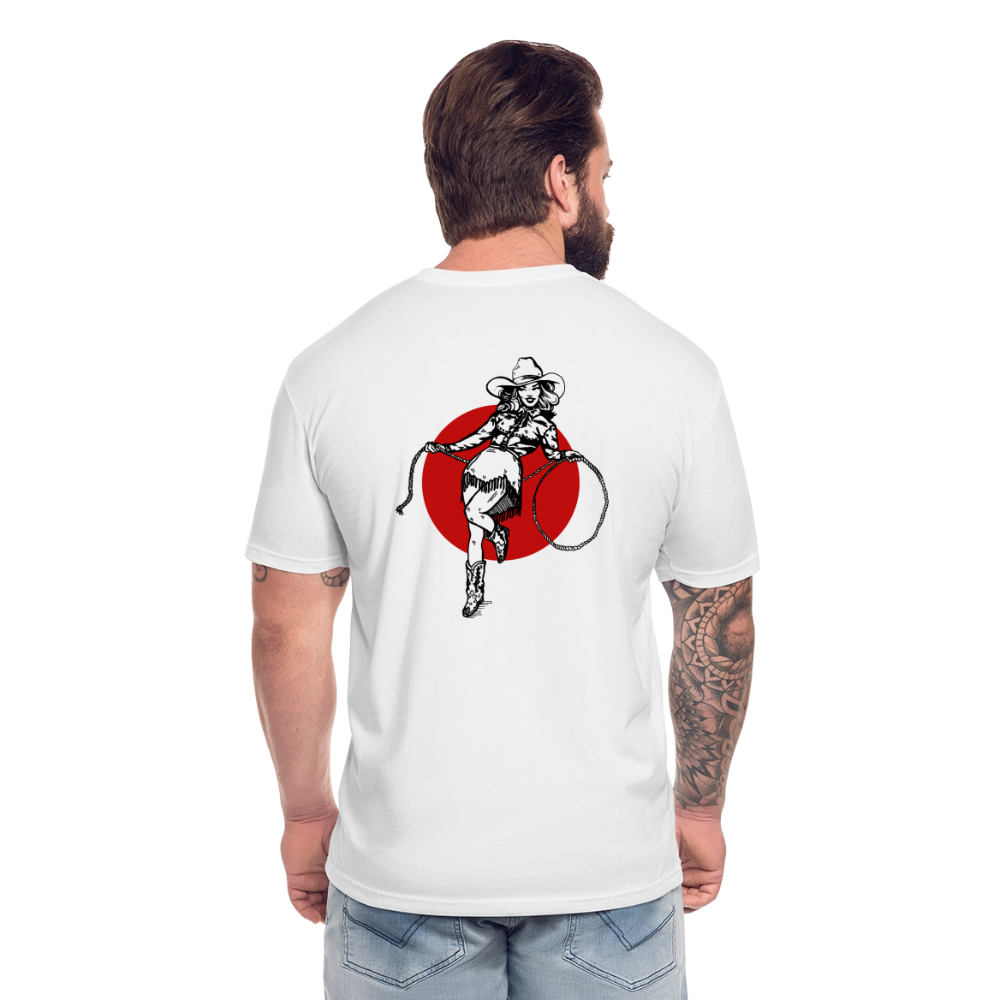 RS COWGIRL  Fitted Cotton/Poly Tee - white