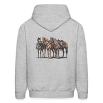 HOLD YOUR HORSES Hoodie - heather gray