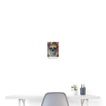 SKULL Poster 8x12 - white