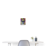 SKULL Poster 8x12 - white