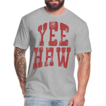 YEEHAW Fitted Tee - heather gray