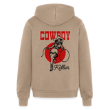 CK Unisex Full Zip Hoodie - tan