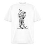 FLORAL BOOTS Heavyweight Tee - white