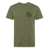 RS COWGIRL  Fitted Cotton/Poly Tee - heather military green