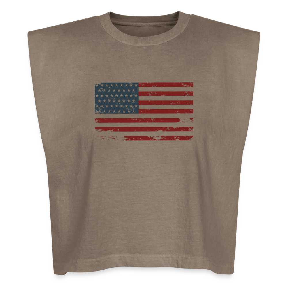 MERICA Muscle Tank - faded brown
