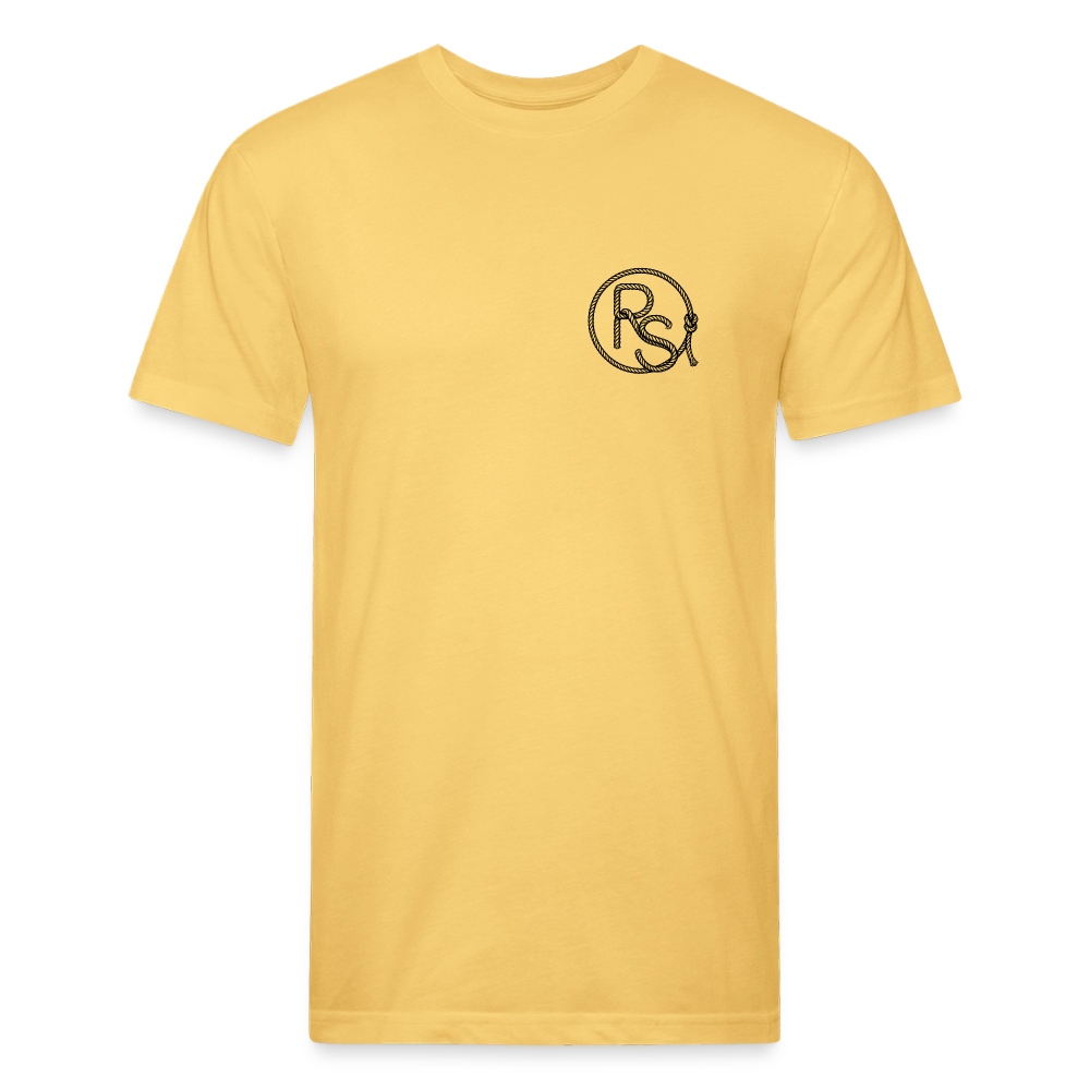 RS COWGIRL  Fitted Cotton/Poly Tee - pastel yellow