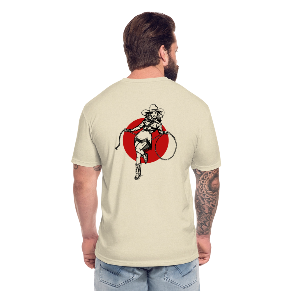 RS COWGIRL  Fitted Cotton/Poly Tee - heather cream