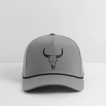 COW SKULL Rope Cap - gray/black