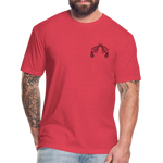 PISTOLS Fitted Tee - heather red