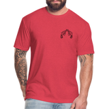 PISTOLS Fitted Tee - heather red