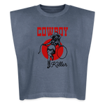 Cowboy Killer Washed Women's Muscle Tank Top - faded navy