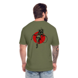 RS COWGIRL  Fitted Cotton/Poly Tee - heather military green