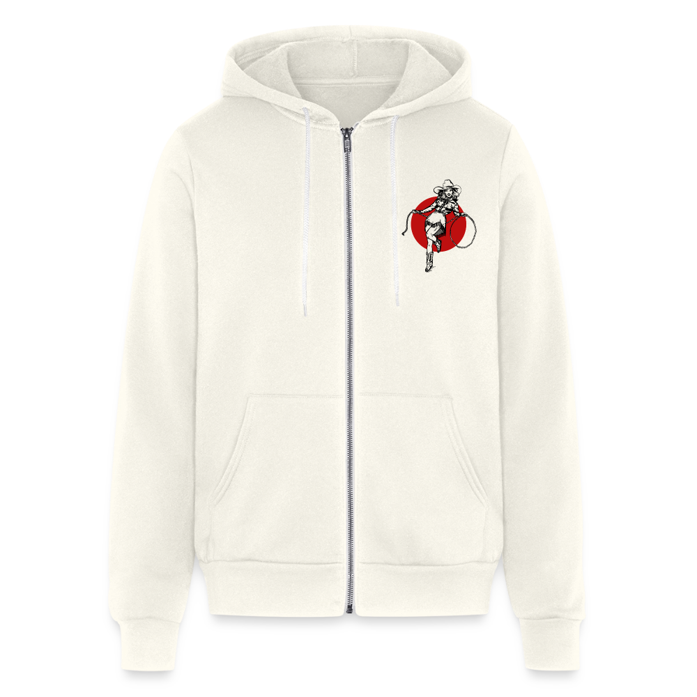 CK Unisex Full Zip Hoodie - vintage white