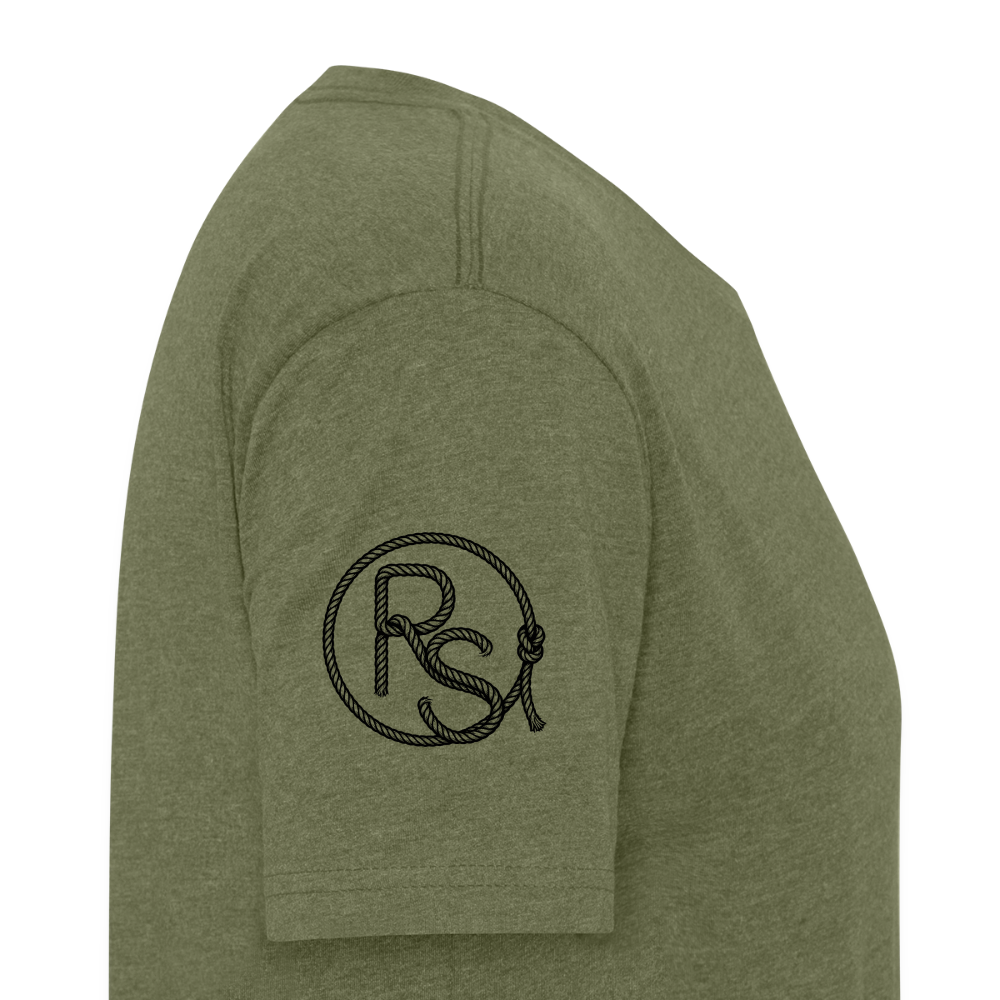 OLD BETSY Fitted Tee - heather military green