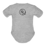 FLORAL BOOTS Organic Baby Onesie - heather grey