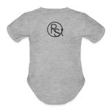 FLORAL BOOTS Organic Baby Onesie - heather grey